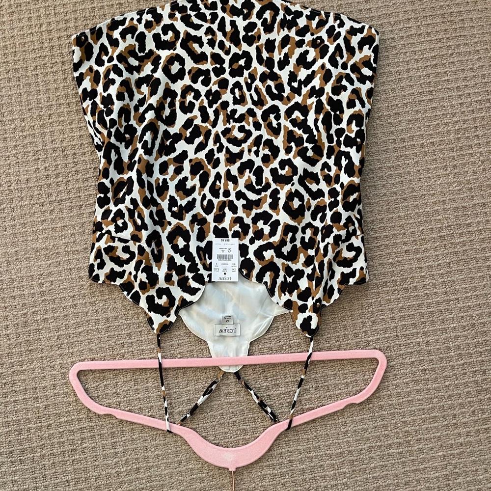 Leopard Print Corset Top